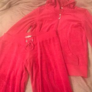 Juicy couture pink sweatsuit / small